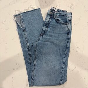 Zara Split Hem Jeans